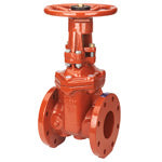 6" NIBCO UL/FM FLANGED GATE VALVE F-607-RWS